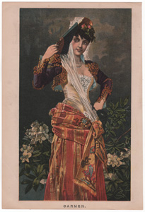 antique opera prints from the 19th century